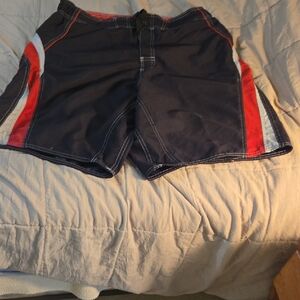 Joe Boxer Men's Blue and Red Athletic Shorts Lightweight Design